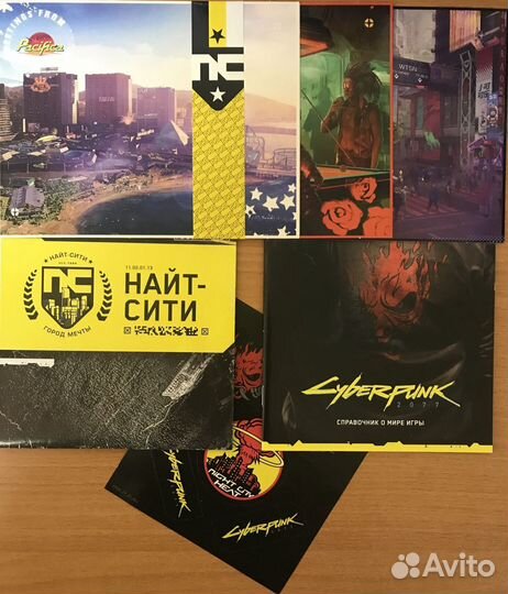 Cyberpunk 2077 ps4/ps5 + карта, наклейки и т.д
