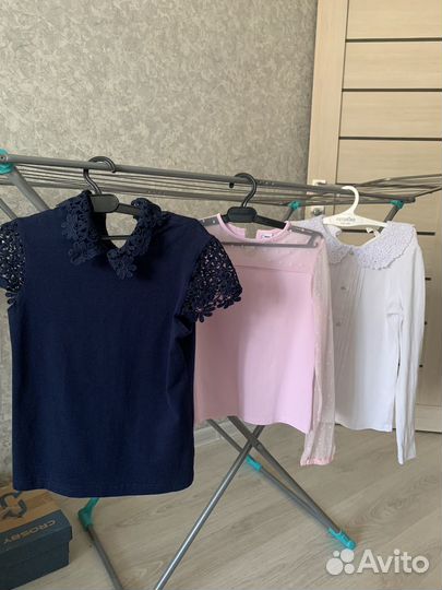 Блузки школьные 122 128 пакетом