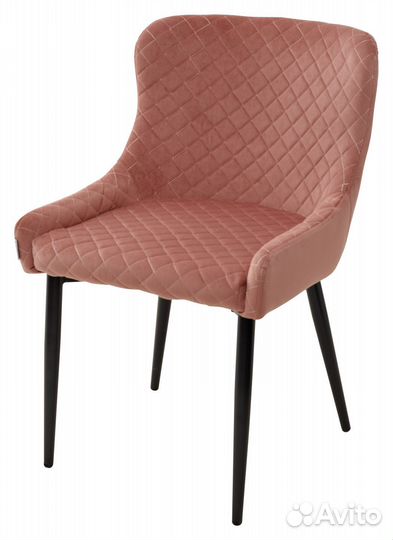 Стул sorrel bluvel-52 pink черный велюр розовый