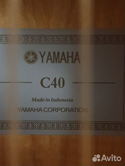 Классическая гитара Yamaha c40 новая(матовая)