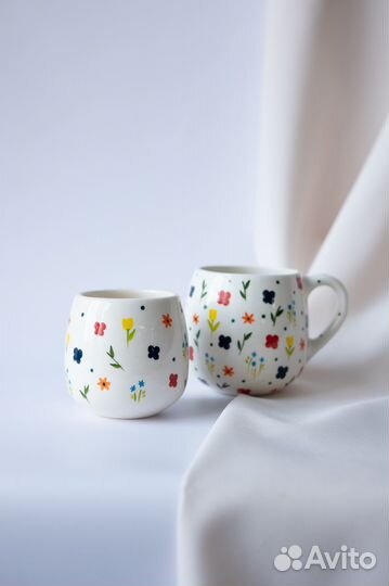 Посуда ручной работы из полуфарфора