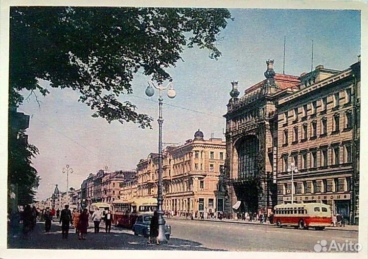 Ленинград 1956 Исаакиевский Собор Невский Проспект