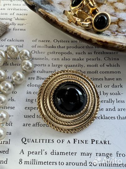 Винтажный зажим для платка