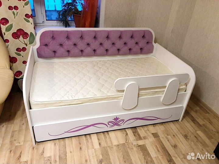 Детская кровать от 3 лет с бортом