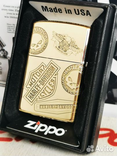 Зажигалка Zippo Armor Harley Shell