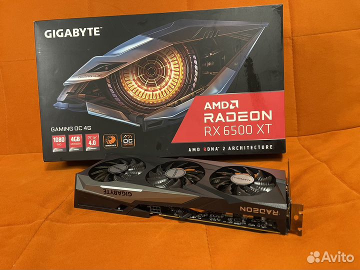 Видеокарта RX 6500xt 4gb Gigabyte