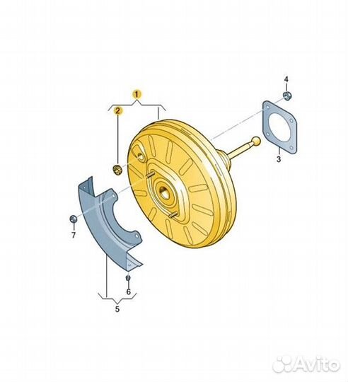 Вакуумный усилитель тормозов Skoda Kodiaq dbgc