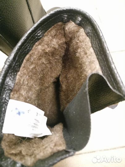 Сапоги кожаные утеплённые