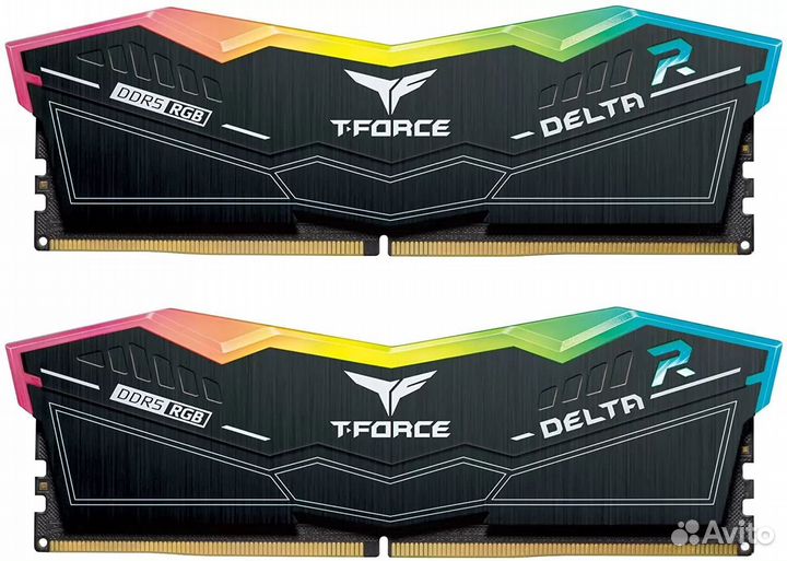 Озу T-force RGB black 32GB (2X16GB) DDR5 6000гц