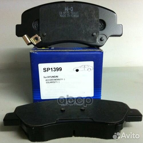 Колодки тормозные hyun/KIA solaris/RIO 10- пере