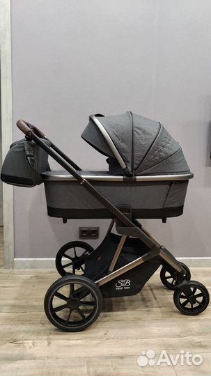 Коляска sweet baby 2 в 1 ricci steel grey