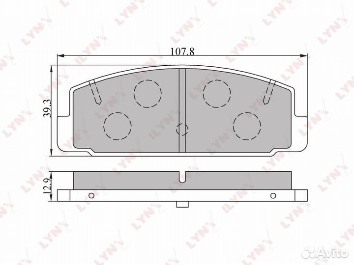 Колодки тормозные дисковые зад