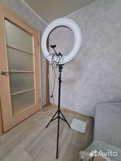 Лампа кольцевая светодиодная RL-21, диаметр 54 см