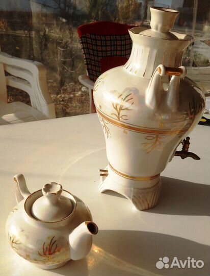 Самовар фарфоровый электрический