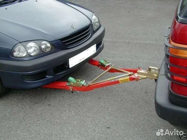 Буксировка автомобилей на жёсткой сцепке