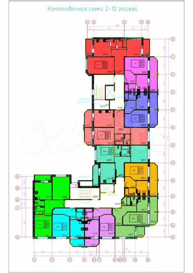 2-к. квартира, 60,6 м², 4/10 эт.