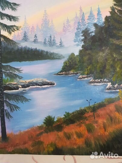 Картина маслом на холсте пейзаж