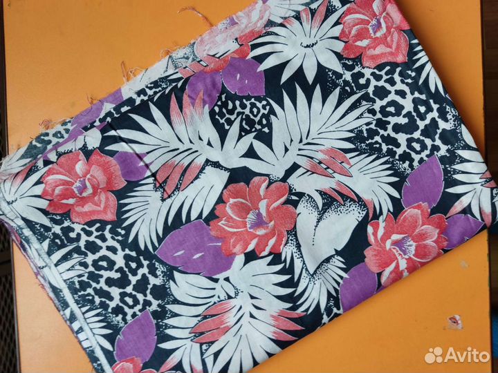 Отрез ткани хлопок СССР