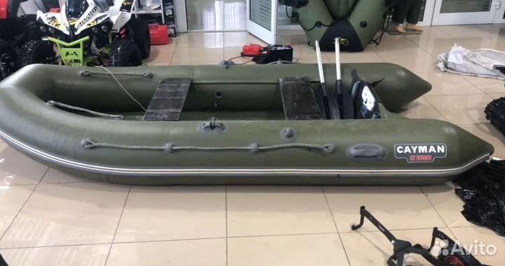 Лодка пвх Кайман N-300 оливковый зеленый