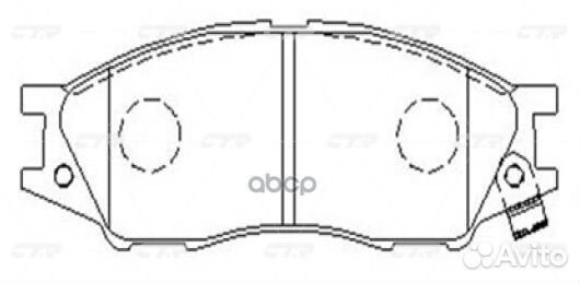 Колодки тормозные, передние (Старый CKN70) GK07