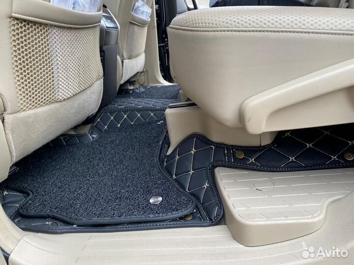 3Д ковры из экокожи на Land Cruser 150
