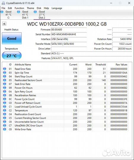 Жесткие диски SATA 500-2TB, 3.5 и 2.5