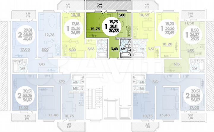 Квартира-студия, 30,3 м², 10/16 эт.