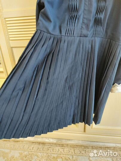 Платье школьное синее