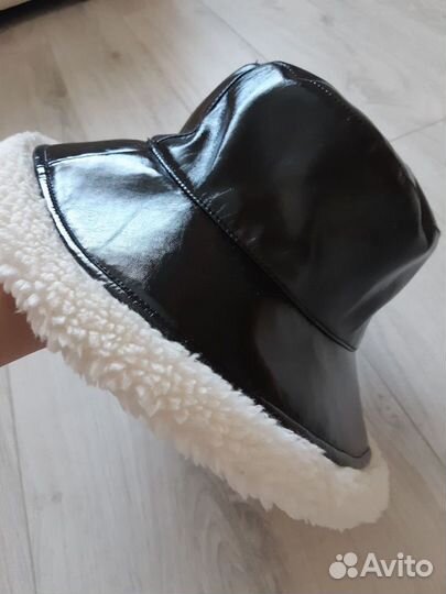 Эконика Шляпа панама лаковая зимняя новая