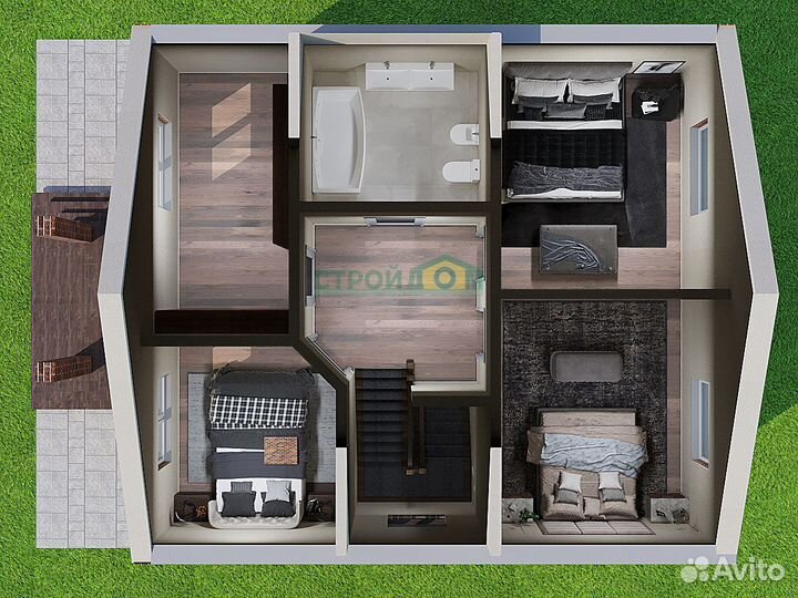 Дом из газобетона 110 м2 для ипотеки