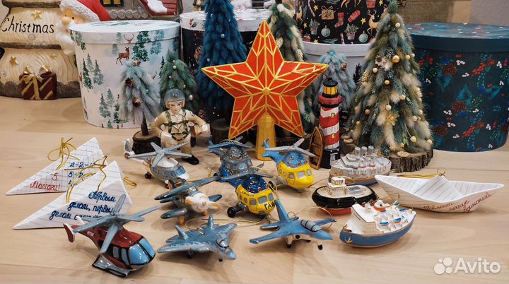 Фарфоровая мануфактура ёлочные игрушки самолеты