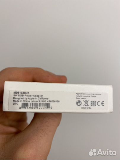 Оригинальный Usb адаптер Apple 5W