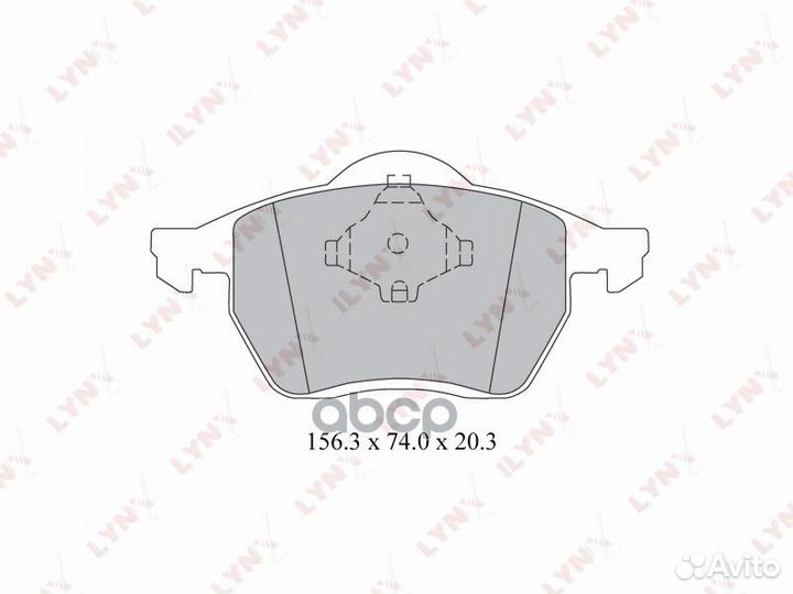 Колодки тормозные дисковые перед BD3023 LYN