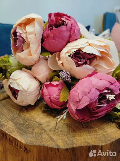 Букет цветов / искусственный пион