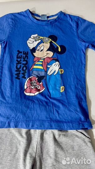 Костюм на мальчика 128 трикотаж бриджи и футболка