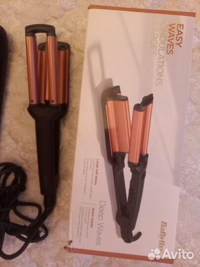 Щипцы для завивки новые гофре волна BaByliss