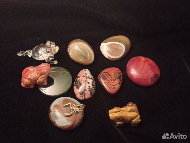 Агат,аметист,нефрит,бронза, рыбка