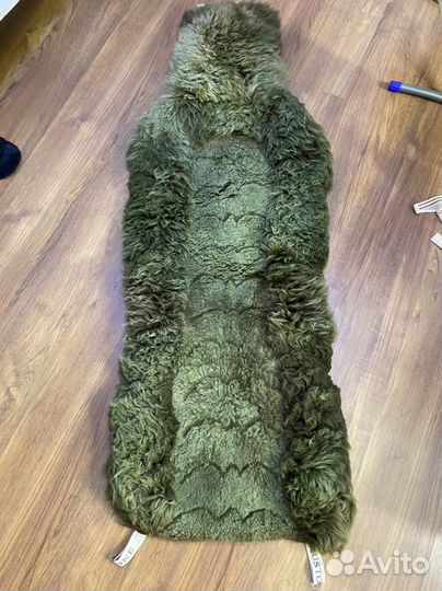 Меховая накидка на сиденье автомобили