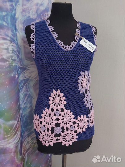 Топ ажурный hand made