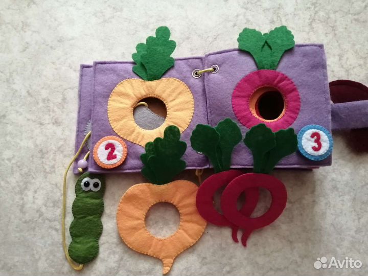 Развивающая книга из фетра 