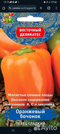 Рассада перца сладкого