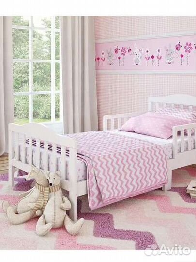 Детская кровать от 3 лет с бортиками