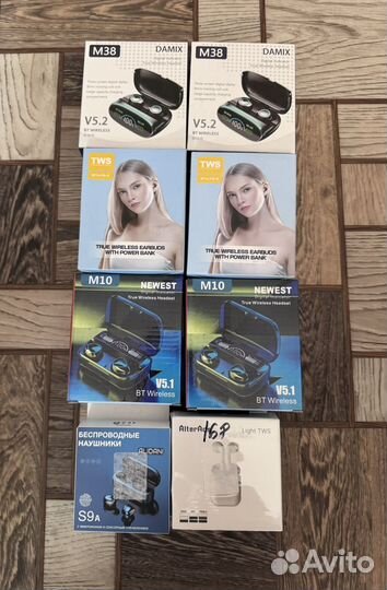 Блютуз наушники новые