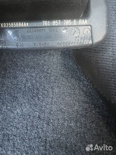 Передние ремни безопасности Volkswagen Touareg 3