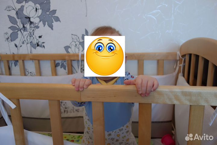 Кроватка детская с матрасом бу