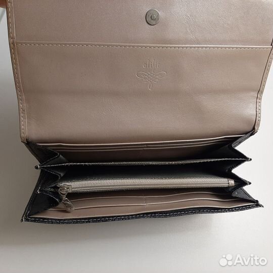 Кошелек Elisir - кристалы swarovski натур.кожа