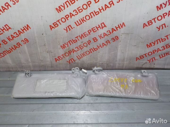 Козырьки солнцезащитные Zotye T600 T-600 T 600