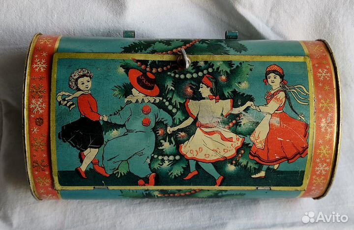 Коробка от Кремлёвского подарка и билет 1956г