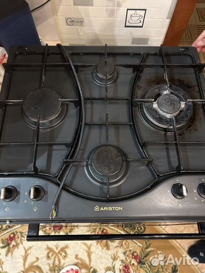 Газовая варочная панель 4 конфорки hotpoint