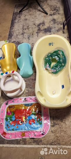Ванночка для купания с горкой, стульчик и т.д